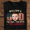 Custom Kid Photo - Dad, The Man The Myth The Legend Dad Shirt HA75 892416
