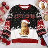 Custom Cat Photo - Cat Mom Cat Dad Christmas Pattern Ugly Sweater Christmas Gift HA75 897612