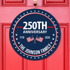 Custom Family Name 250th Anniversary 1776-2026 America Door Sign TH10 898741