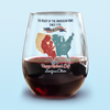 Custom Name The Heart Of The American Home Since 1776 Wine Glass Gift For Mother's Day LM32 897861