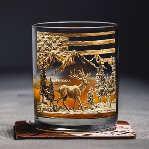 Hunting For Life - Personalized Deer Hunting Whiskey Glass CH07 895390