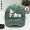 Custom Photo Dog Dad Dog Mother Washed Denim Baseball Cap Gift for Dog Lovers TH10 894281