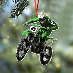 Personalized Gift Dirt Bike Christmas 2025 Acrylic Ornament For Biker LM32 895443