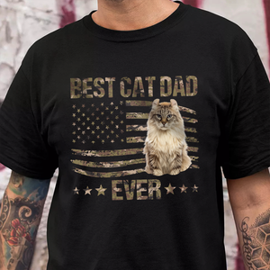 Custom Photo Best Cat Dad Ever Shirt TH10 892919