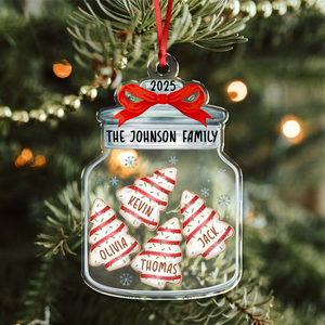 Personalized Family Name Christmas Acrylic Ornament Gift For Family LM32 897383