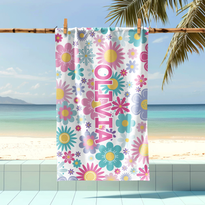 Personalized Beach Towel - Vacation Gear - For Beach, Pool, Camp, Vacation - Customize with Name HO82 894160