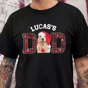Custom Photo Dog Cat Dad Dark Shirt Christmas Gift For Family HO82 894396