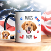 Custom Dog Cat Photo Name Flag American Accent Mug LM32 899127