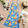 Custom Pet Photo Women's V-Neck Cami Maxi Dress CH07 895612