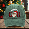 Custom Kid Face Washed Denim Baseball Cap Christmas Gift For Dad Mom HO82 894402