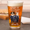 Custom Photo Life Would Be Boring Without Policing & Paws Beer Glass For Dog Cat Lovers HO82 893774