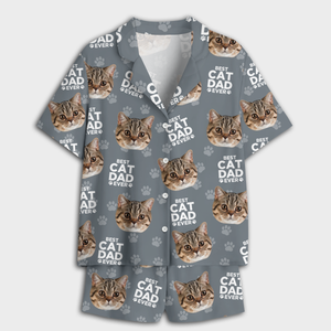 Custom Photo Best Dad Mom Ever For Pet Lover Short Pajamas TH10 894159