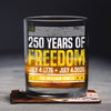 Custom Family Name 250 Years Of Freedom 1776-2026 Print Rock Glass LM32 895313