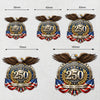 America 250th Anniversary Patriotic Roll Sticker CH07 910600
