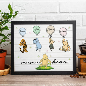 Custom Mama Grandma Bear With Kids Picture Frame Gift For Mother’s Day HO82 893530
