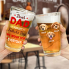 Custom Photo We Woof You Every Day Dog Beer Glass Gift For Father's Day HO82 893642