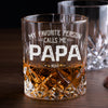 My Favorite People Call Me Papa Engraved Whiskey Glass Set with Wooden Box HA75 898036