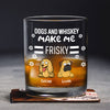 Personalized Funny Dog Make Me Friskey Whiskey Glass LM32 893367
