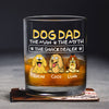 Dog Dad The Man The Myth The Snack Dealer Print Rock Glass Personalized Gift HO82 893704