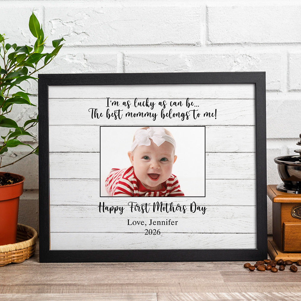 Custom Photo The Best Mommy Belongs To Me Picture Frame - Personalized First Mother’s Day Gift for Mom TH10 169267