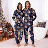 Custom Dog Photo Snow Pattern Christmas Onesie Pajamas Gift For Pet Lovers CH07 180756