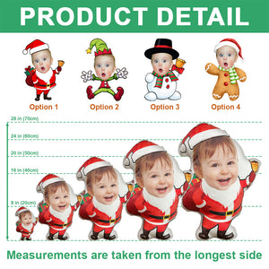 Custom Face Kid Christmas Personalized Photo Custom Shaped Pillow Gift For Kid HA75 898182