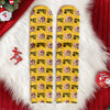 Custom Puppy Photo The Dog Father with Pawprints Design - Personalized Socks LM32 897279