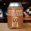 Custom Photo Dog Dad The Man The Myth The Snack Dealer Dog Leather Can Cooler Holder Gift For Dog Lovers HO82 894104