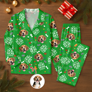 Custom Best Dog Mom Dog Dad Photo Personalized Pajamas Gift For Dog Lovers CH07 896498
