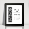 Custom Photo with Calendar Personalized Picture Frame Couple Anniversary Gift, Valentines Day Gift HA75 920090