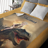 Custom Photo Boy Riding Dinosaur Kid Blanket Back To School Gift For Son Daughter CH07 896468