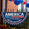 Celebrate America's 250 Years Anniversary Custom Family Name Non-Pleated Fan Flag CH07 910172