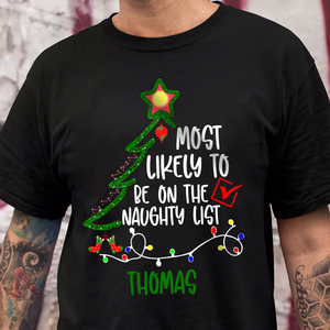 Custom Name Most Likely To Family Christmas Shirt TH10 896005