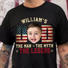 Custom Kid Photo - Dad, The Man The Myth The Legend Dad Shirt HA75 892416