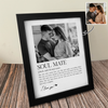 Custom Photo Soul Mate Personalized Picture Frame Couple Anniversary Gift, Valentines Day Gift HA75 920094