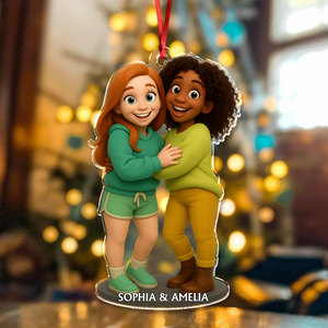 Custom Bestie Photo 3D Effect Figure For Christmas Acrylic Ornament LM32 895905