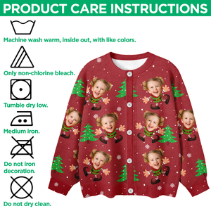 Custom Face Xmas Elves Cardigan Gift For Family HO82 900270