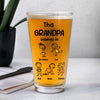 Personalized This Grandpa Belongs To Grandchildren Print Beer Glass HA75 892212