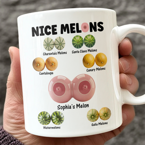 Custom Name Nice Melon White Mug Valentine's Day Funny Gift for Wife Girlfriend from Husband Naughty Gift for Her CH07 910106