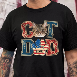 Custom Photo Best Cat Dad Shirt Gift For Father's Day, Cat Owners, Cat Lovers HO82 894040