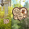 Custom Photo You Left Paw Prints On My Heart Memorial Acrylic Wind Chimes TH10 894285