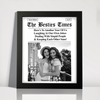 Custom Photo Bestie Time Here's To Another Year Of Us Newspaper Picture Frame LM32 895437