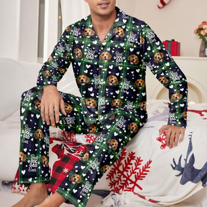 Custom Photo Best Dog Mom, Best Dog Dad Ever Pajamas HA75 897620