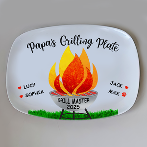 Personalized Daddy's Grilling Plate Platter Gift For Father's Day, Birthday HO82 893978