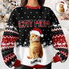 Custom Cat Photo - Cat Mom Cat Dad Christmas Pattern Ugly Sweater Christmas Gift HA75 897612