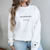 Personalized Mama Est with Kid Names Sleeve Printed Sweatshirt Gift for Mom LM32 899103