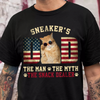Custom Photo Cat - Cat's Dad The Man The Myth The Dealer American Flag Dad Shirt HA75 892442