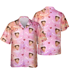 Custom Photo I Fking Love My Lover Hawaii Shirt For Couple TH10 892823