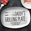 Daddy's Grilling Plate Platter Personalized Gift For Father's Day, BBQ Lovers HO82 894004