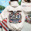 Freedom USA Eagles 250th Anniversary 1776-2026 Bright Front And Back Shirt LM32 899047